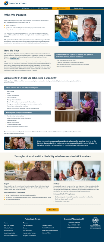 aps - who we protect